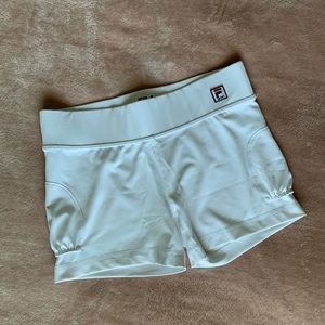 FILA Sport White Tennis Shorts